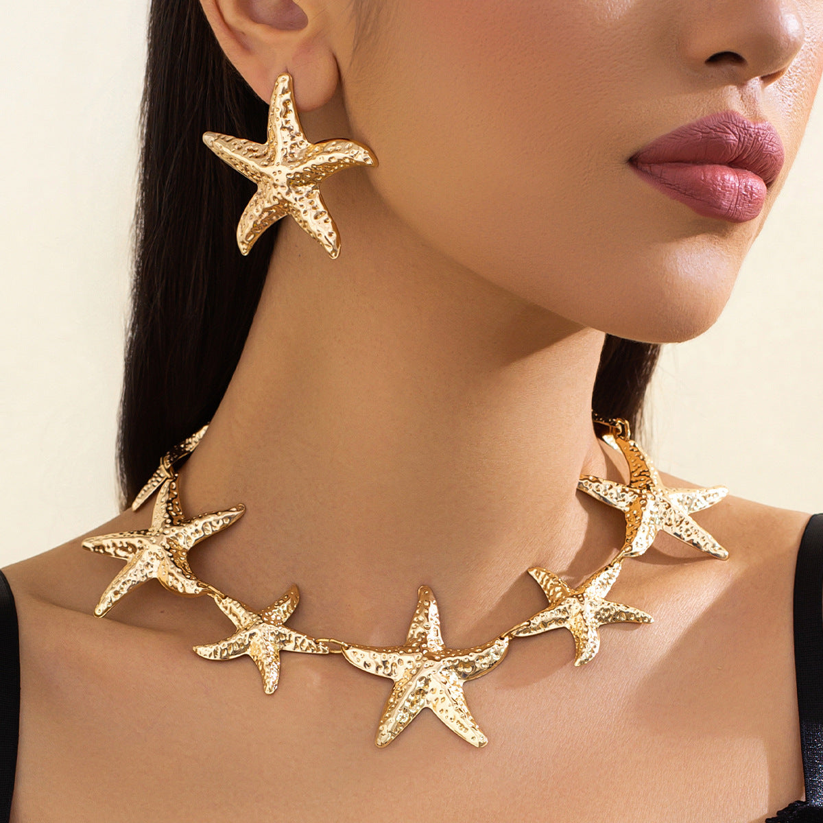 Kyrie Ocean Starfish Necklace Set [8DAIJU75]