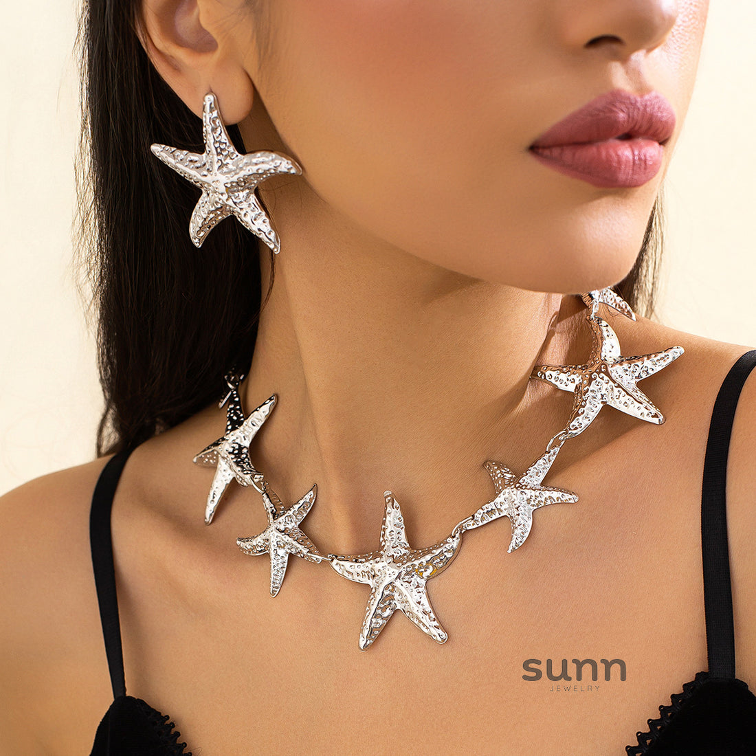 Kyrie Ocean Starfish Necklace Set [8DAIJU75]