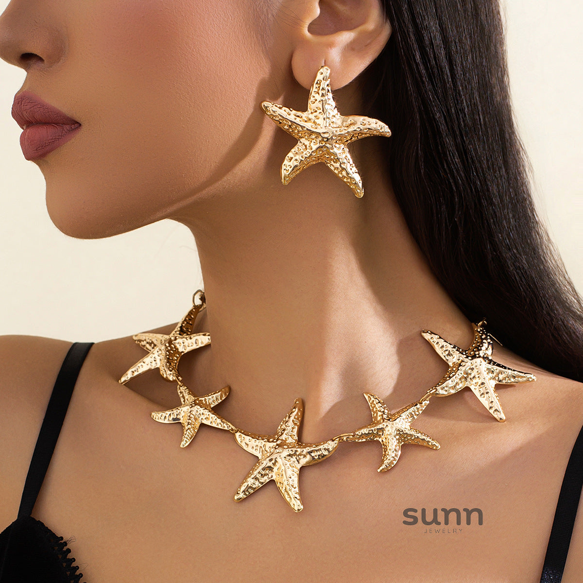 Kyrie Ocean Starfish Necklace Set [TL9A8VS6]