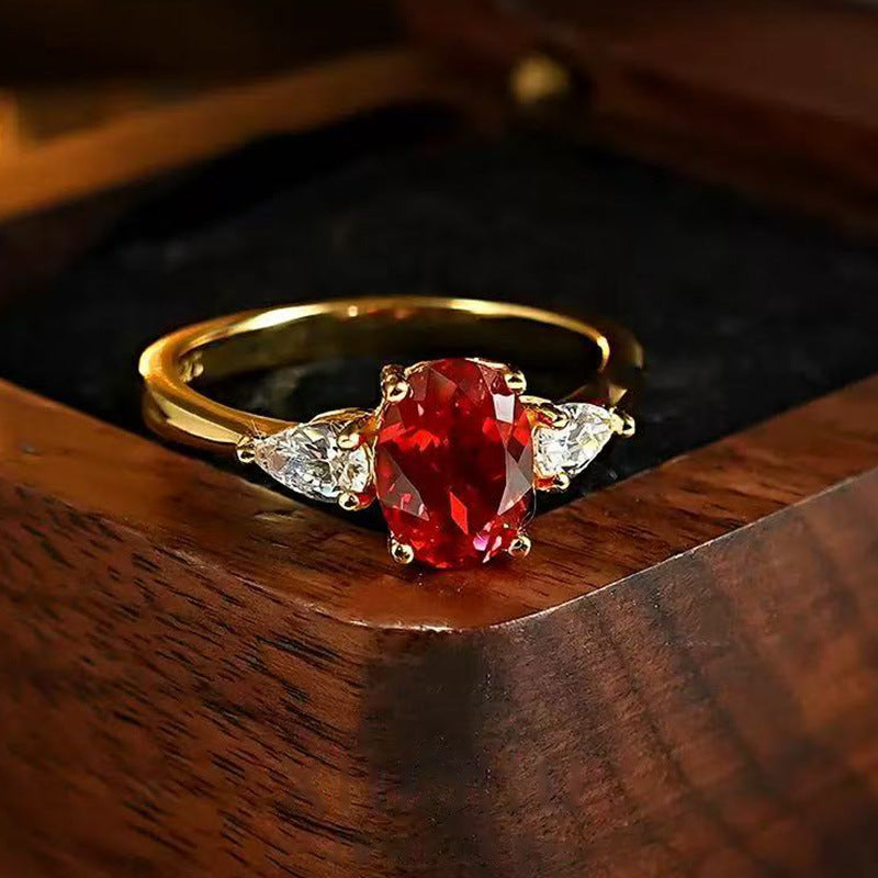 Kyrie Ruby Statement Ring [28XF71ZI]