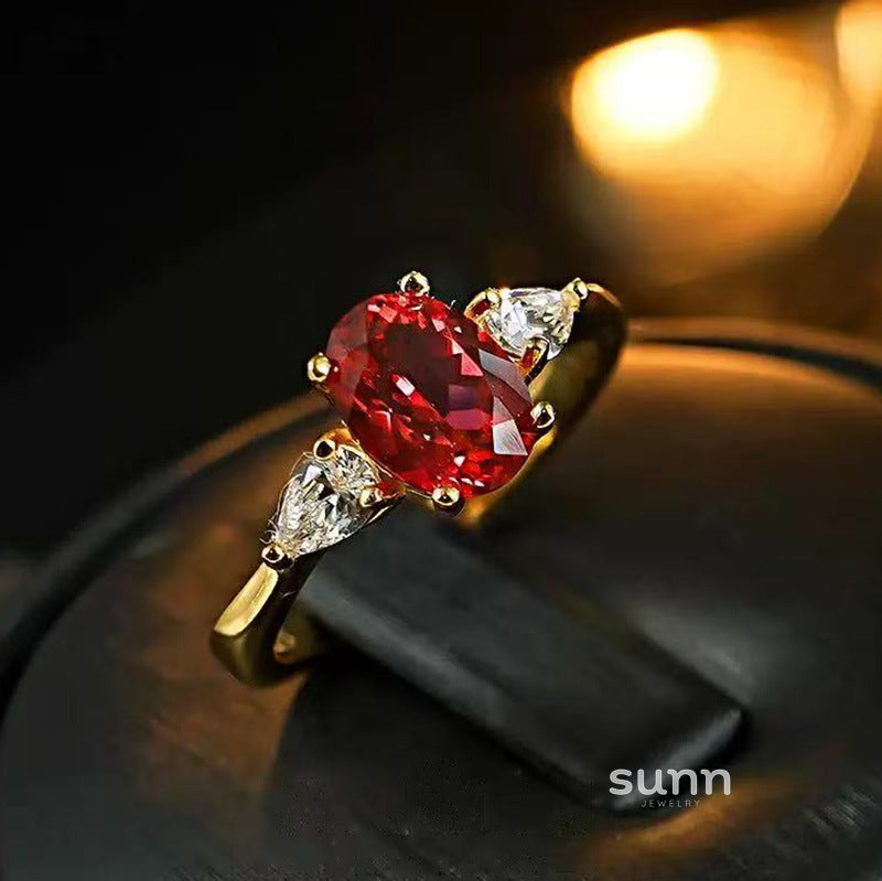 Kyrie Ruby Statement Ring [28XF71ZI]