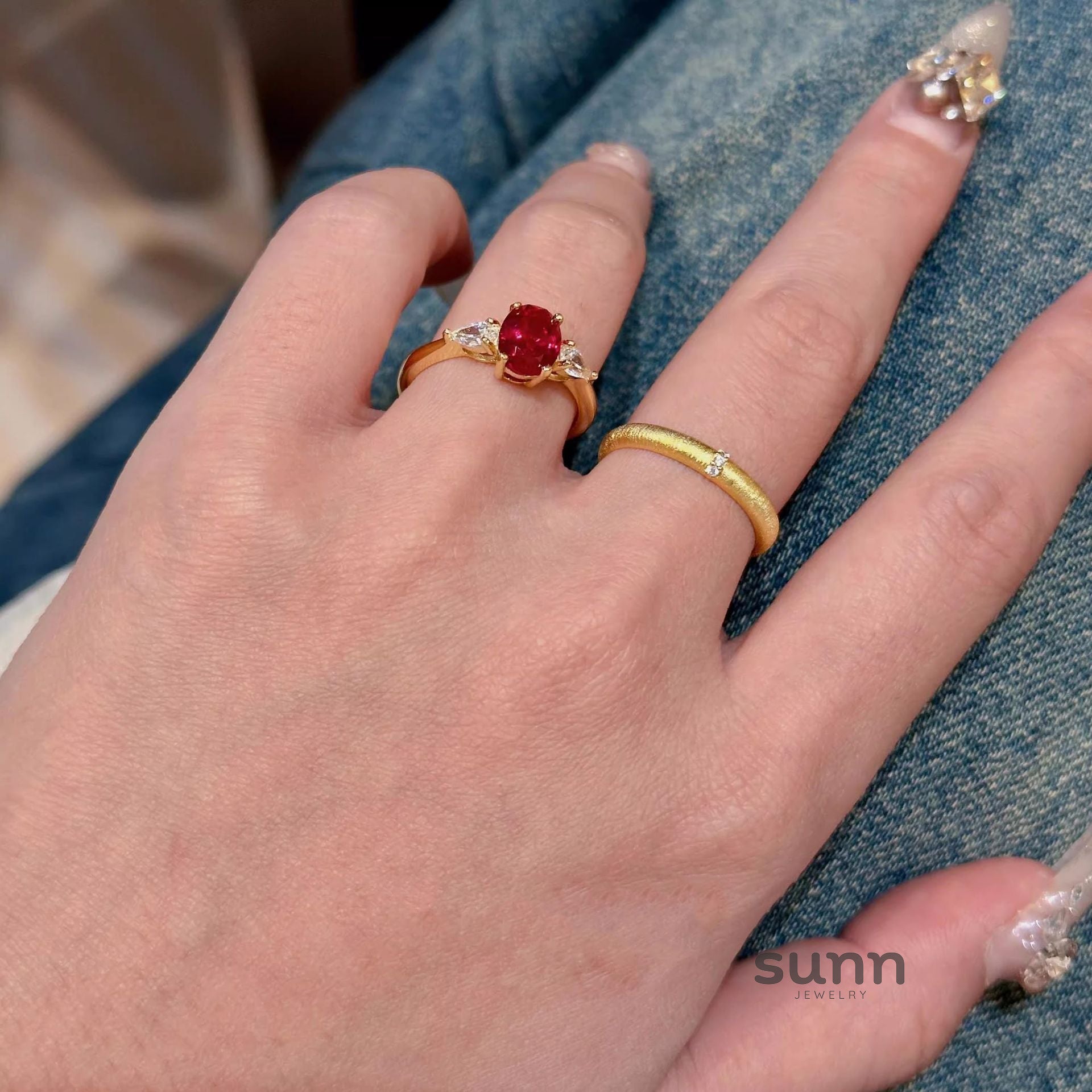 Kyrie Ruby Statement Ring [QUYT604C]