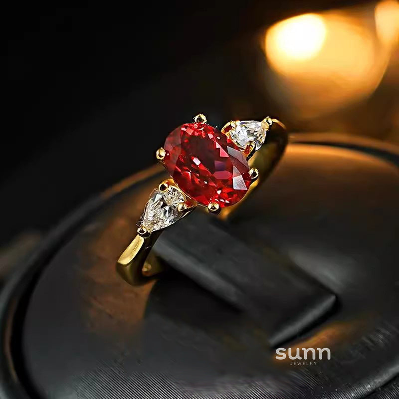Kyrie Ruby Statement Ring [6NC3CK2H]