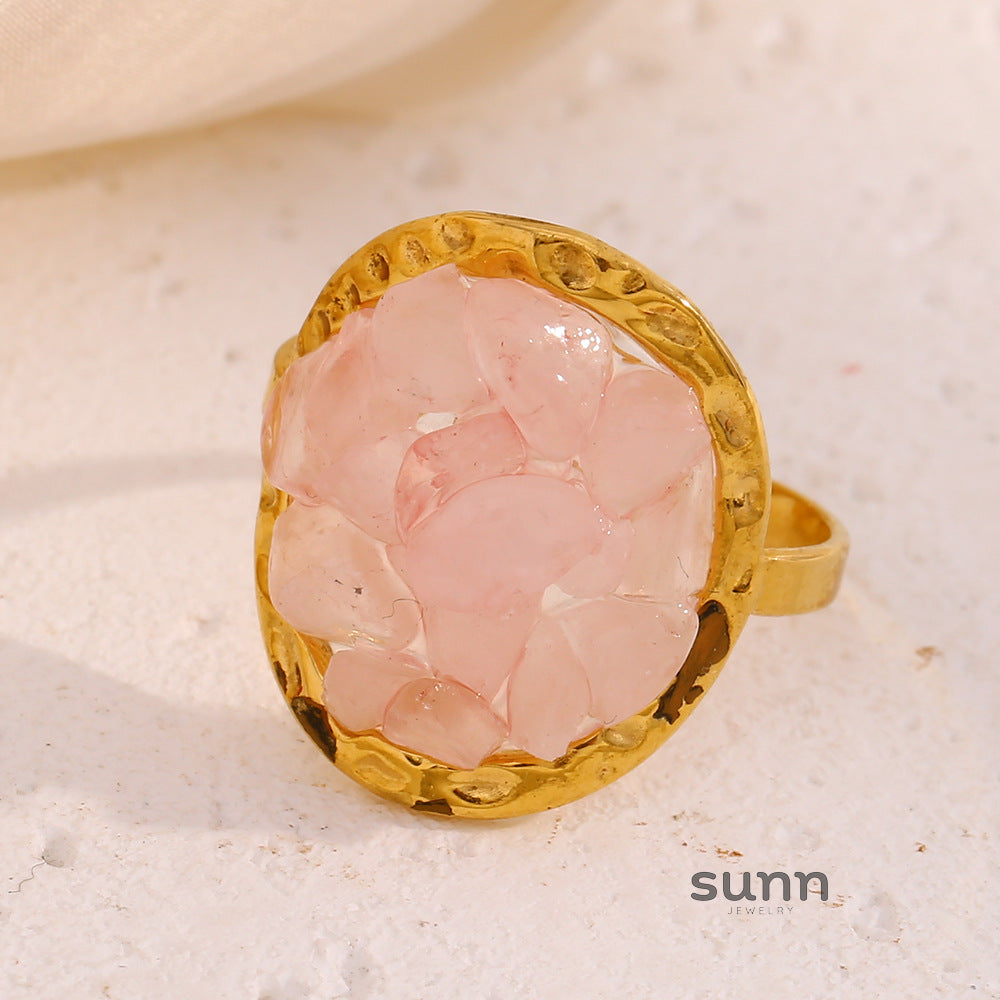 Kyrielle Crushed Stone Open Ring [WBYMPY89]