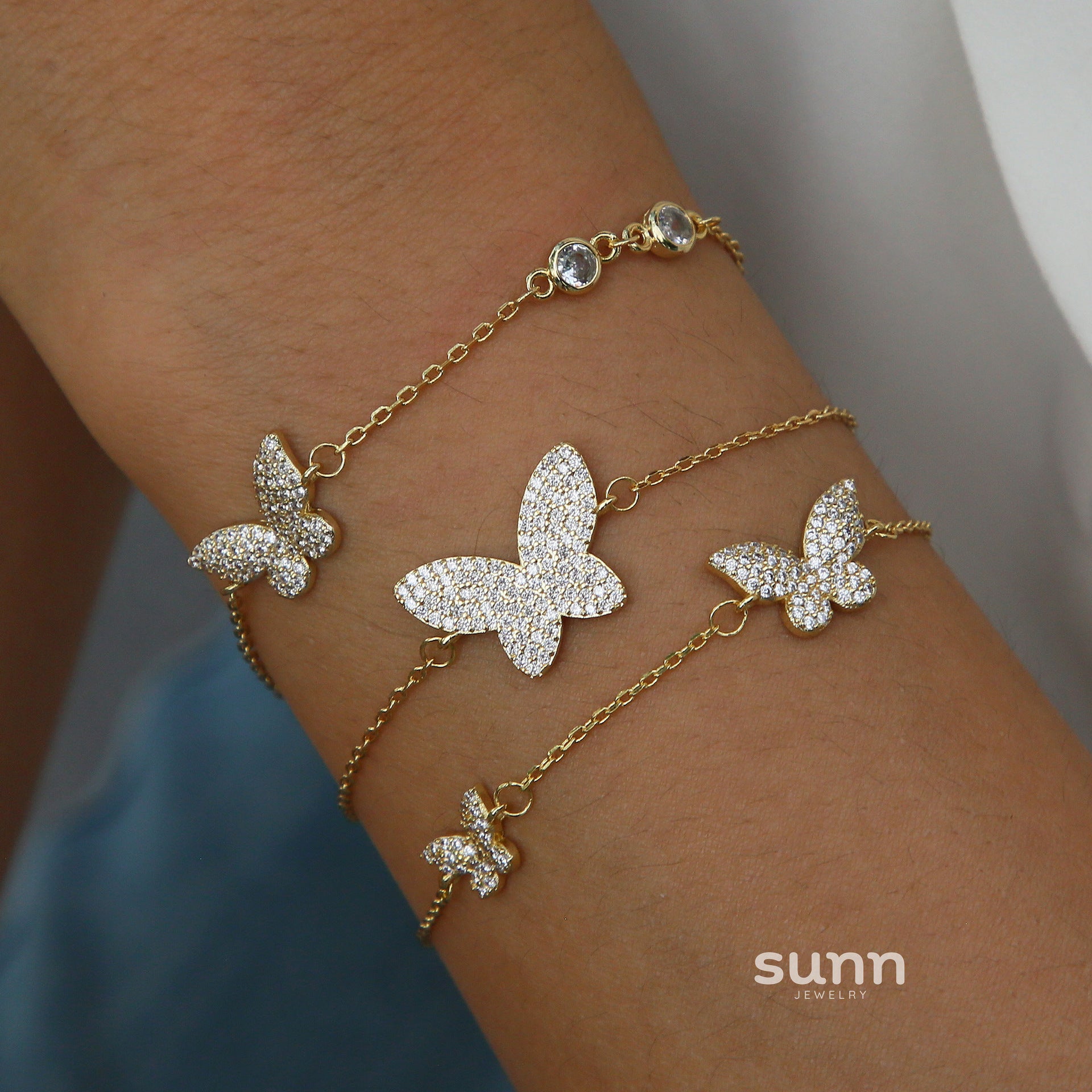 Lachlan Butterfly Charm Bracelet [1OAJBLJ3]