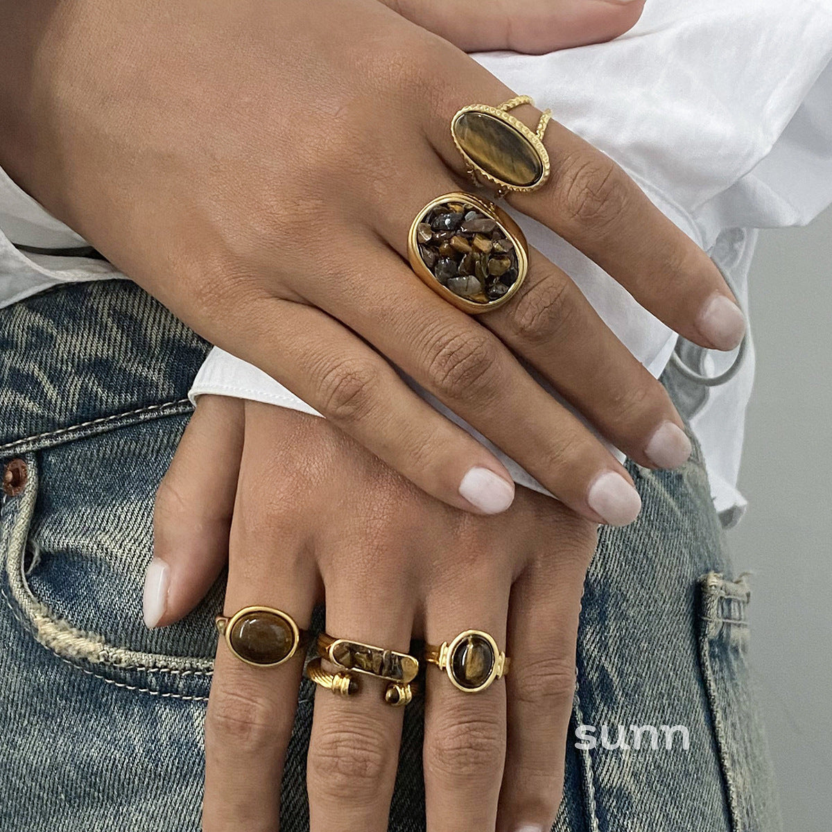 Lacie Stackable Stone Ring Set [0Z9FAQDS]