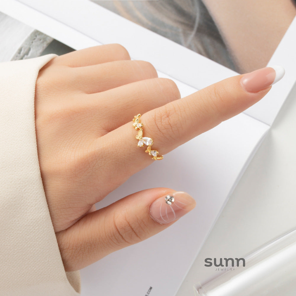 Lady Butterfly Open Ring [08IQ6Z1M]