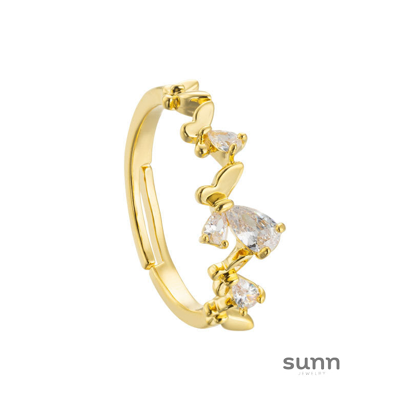 Lady Butterfly Open Ring [63L4AB4H]