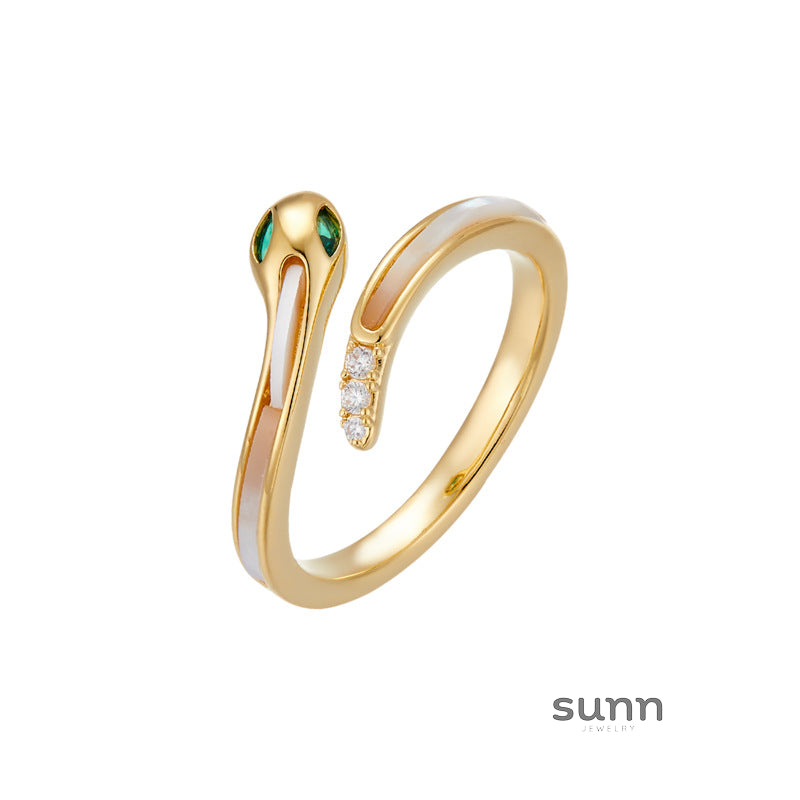 Lady Red Serpent Open Ring [RRRQS9RC]