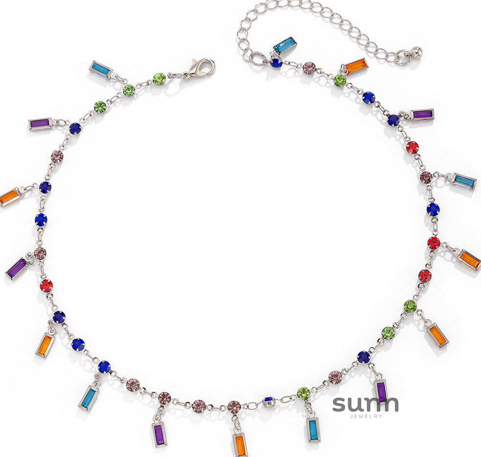 Laelynn Crystal Layered Necklace Set [MNP8144J]