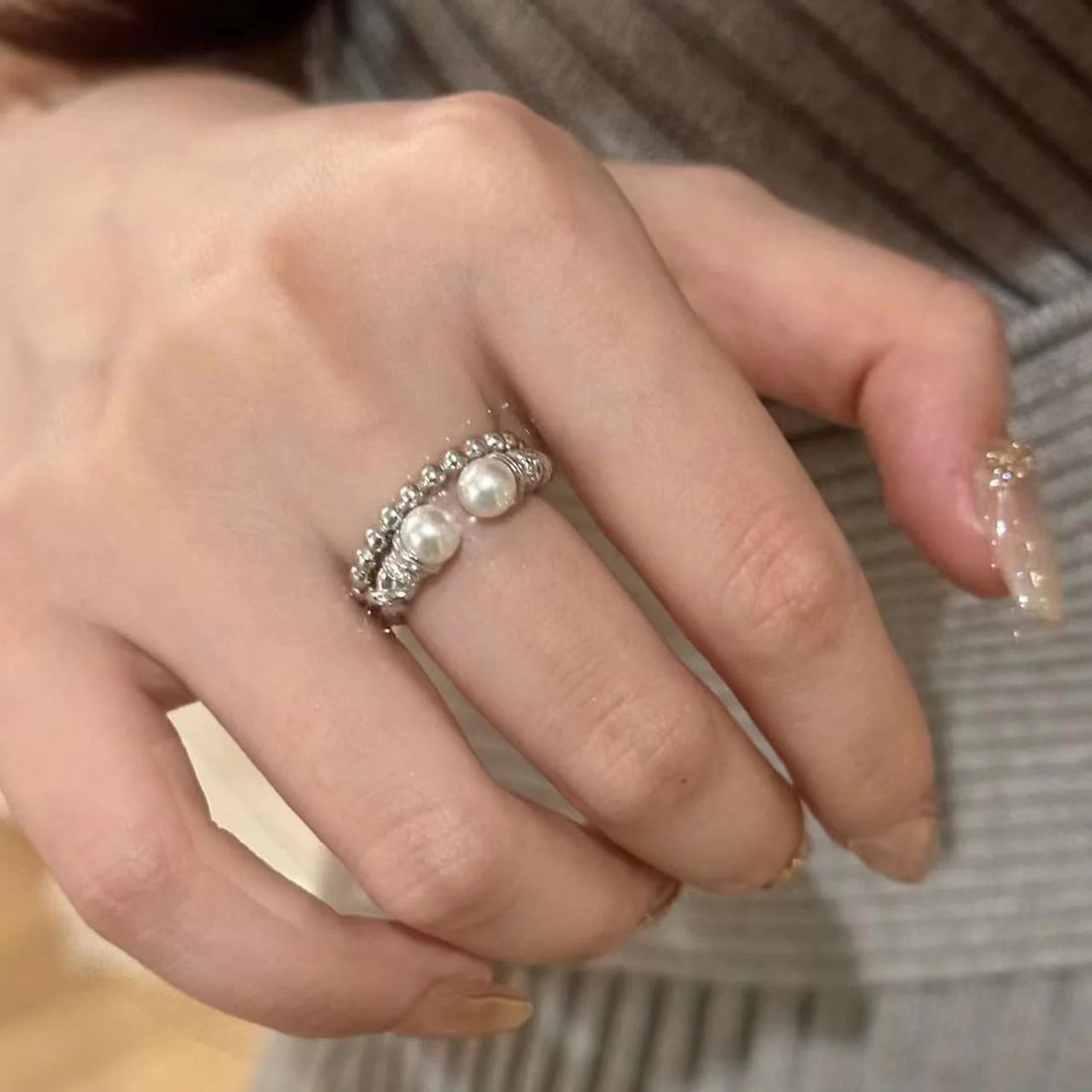 Laiken Twisted Pearl Ring