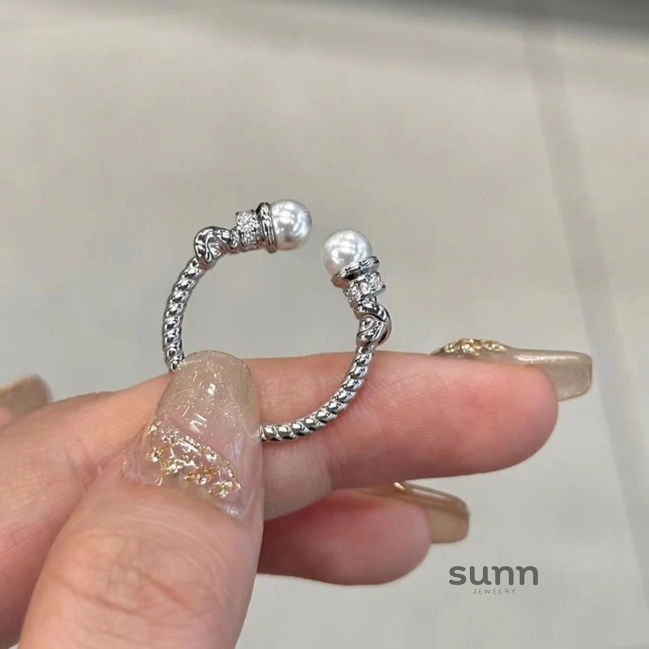 Laiken Twisted Pearl Ring