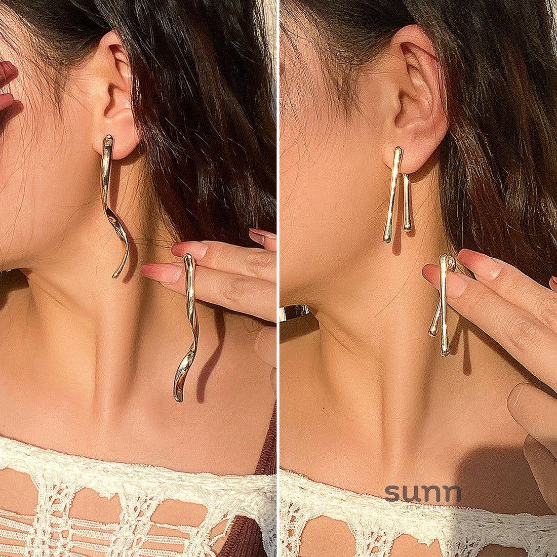 Laiklyn Molten Drop Earrings [UEMAUL12]