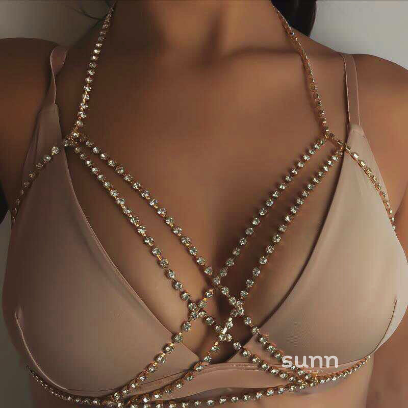 Lailah Rhinestone Body Chain [79OZ1DVL]