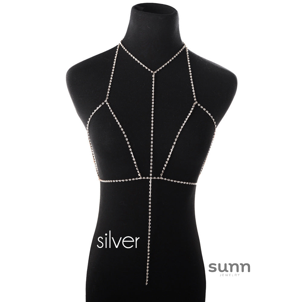 Lailah Rhinestone Body Chain [7S2MZKCX]
