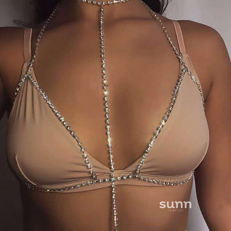 Lailah Rhinestone Body Chain [3WG1L0Y6]