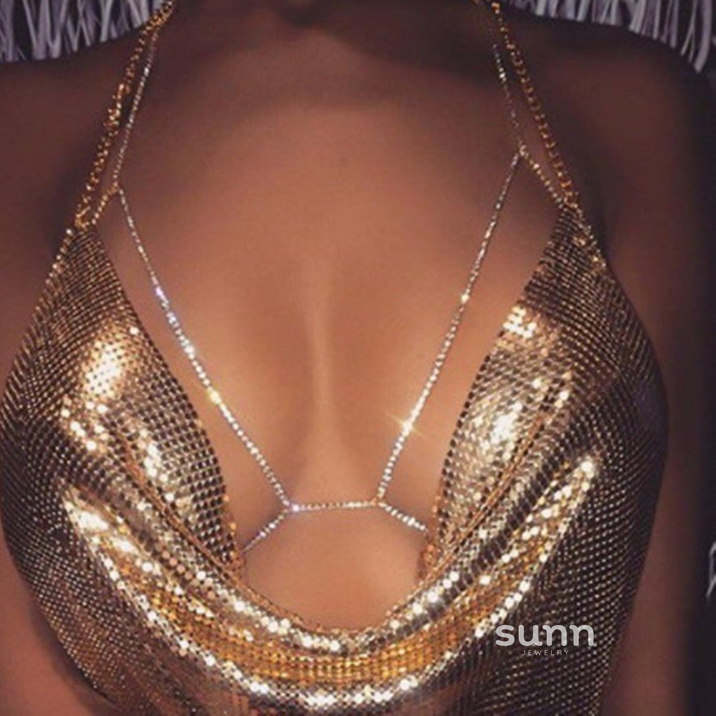Lailah Rhinestone Body Chain [3J039LHP]