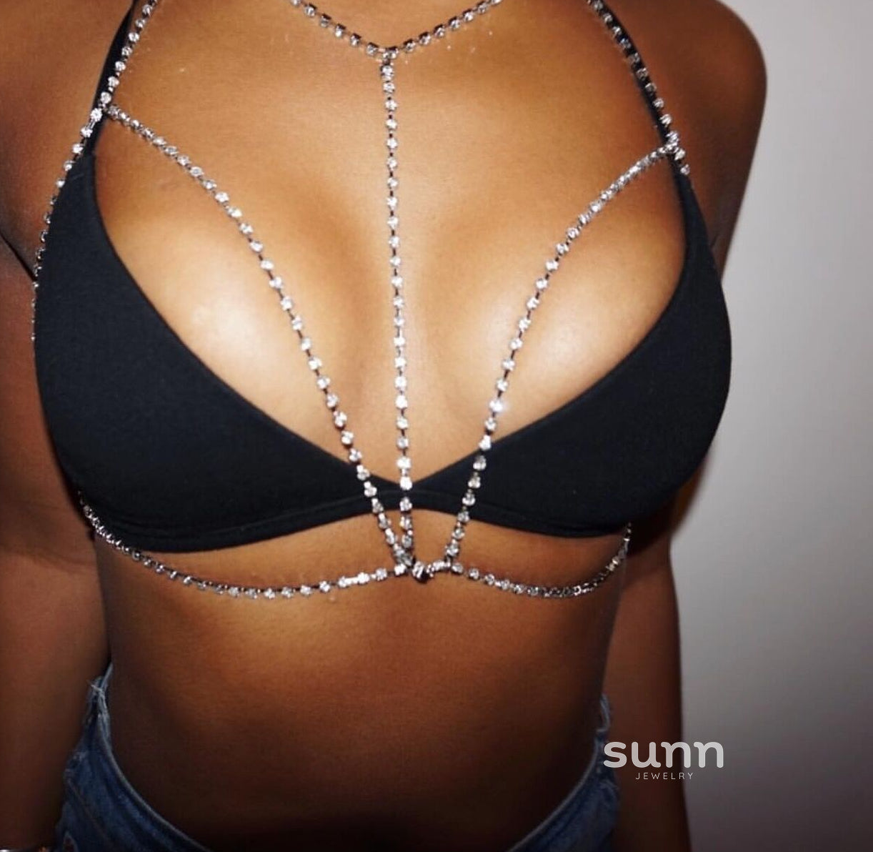 Lailah Rhinestone Body Chain [YW44REXC]