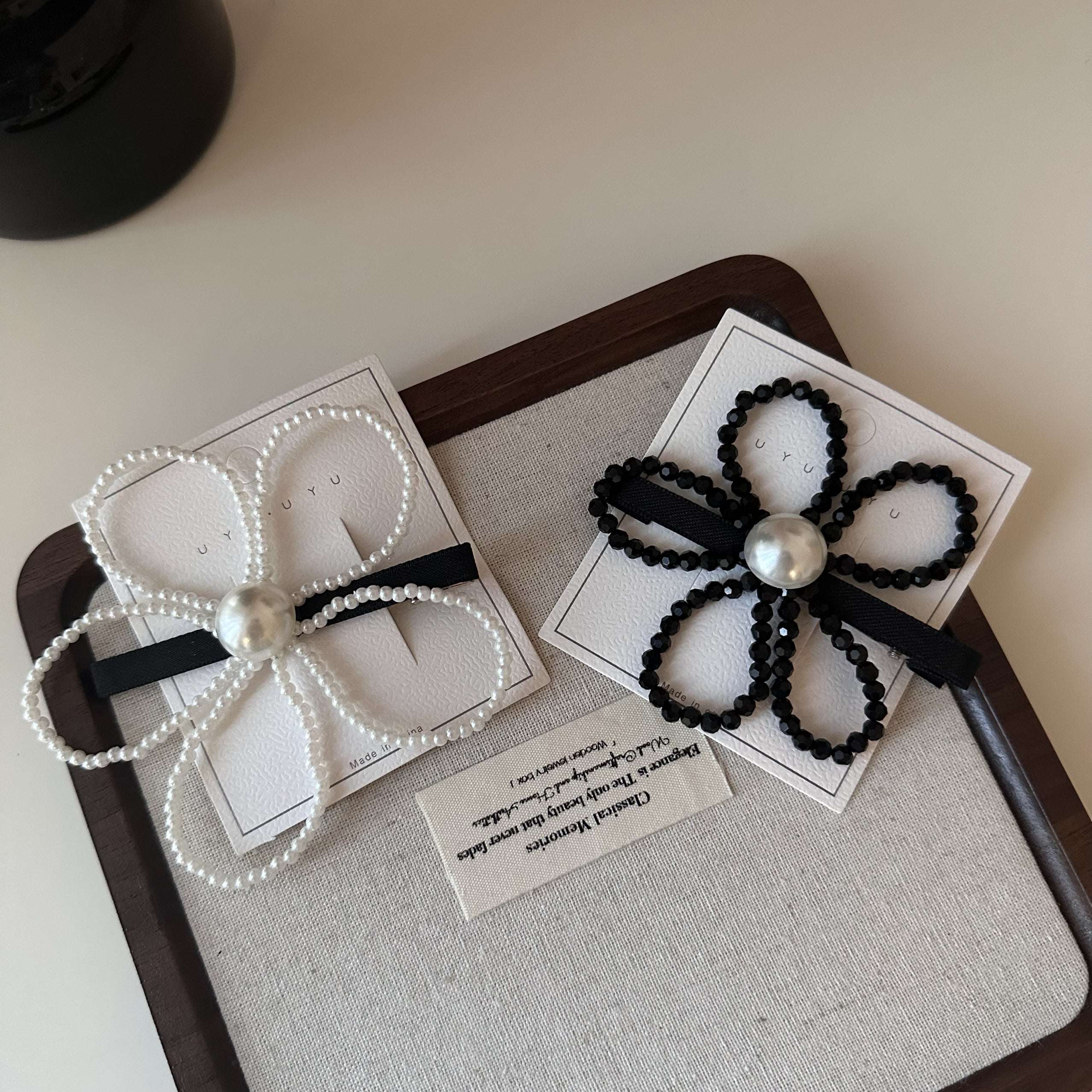 Lailani Pearl Flower Hairpin [U3Q2NMN3]