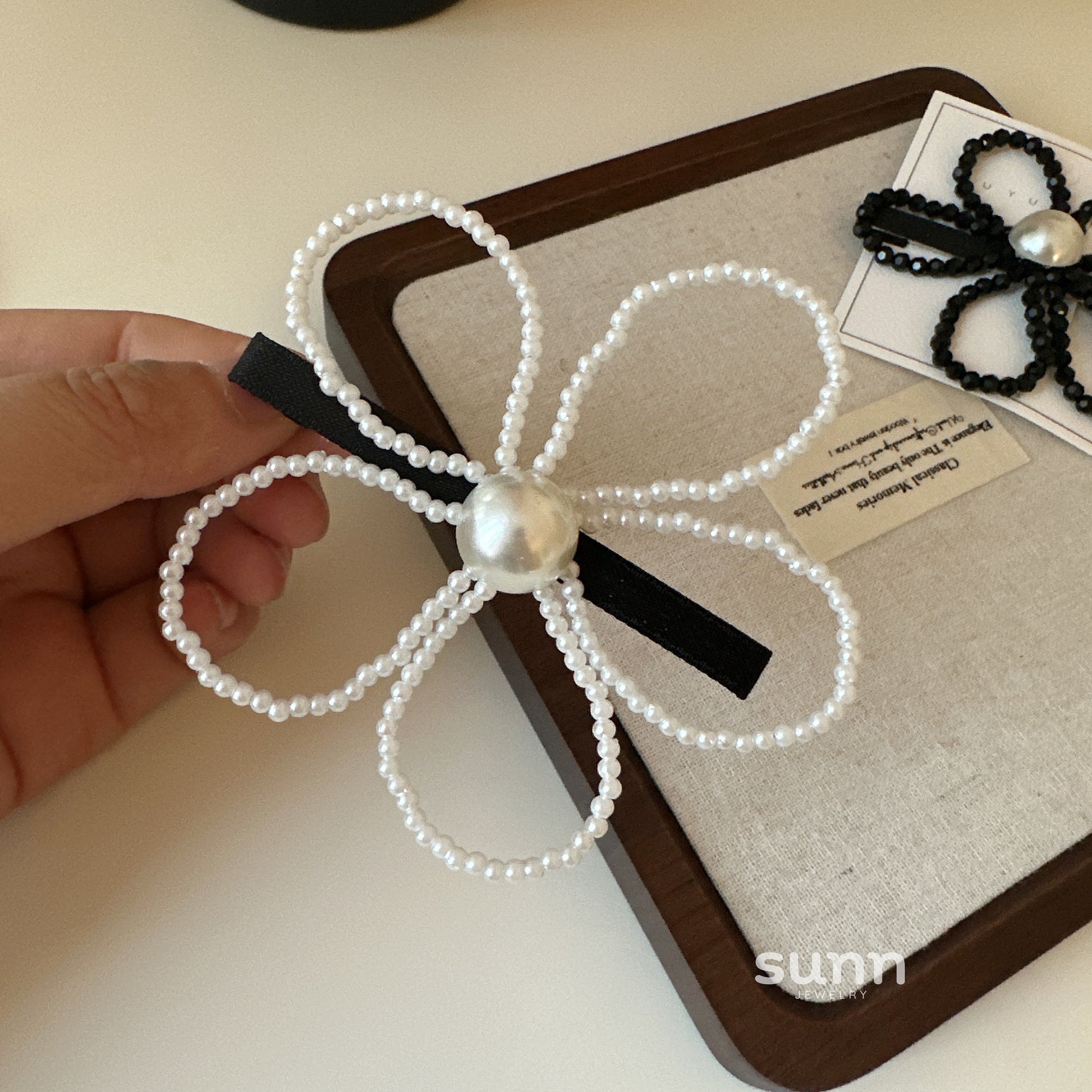 Lailani Pearl Flower Hairpin [16SJ67I9]