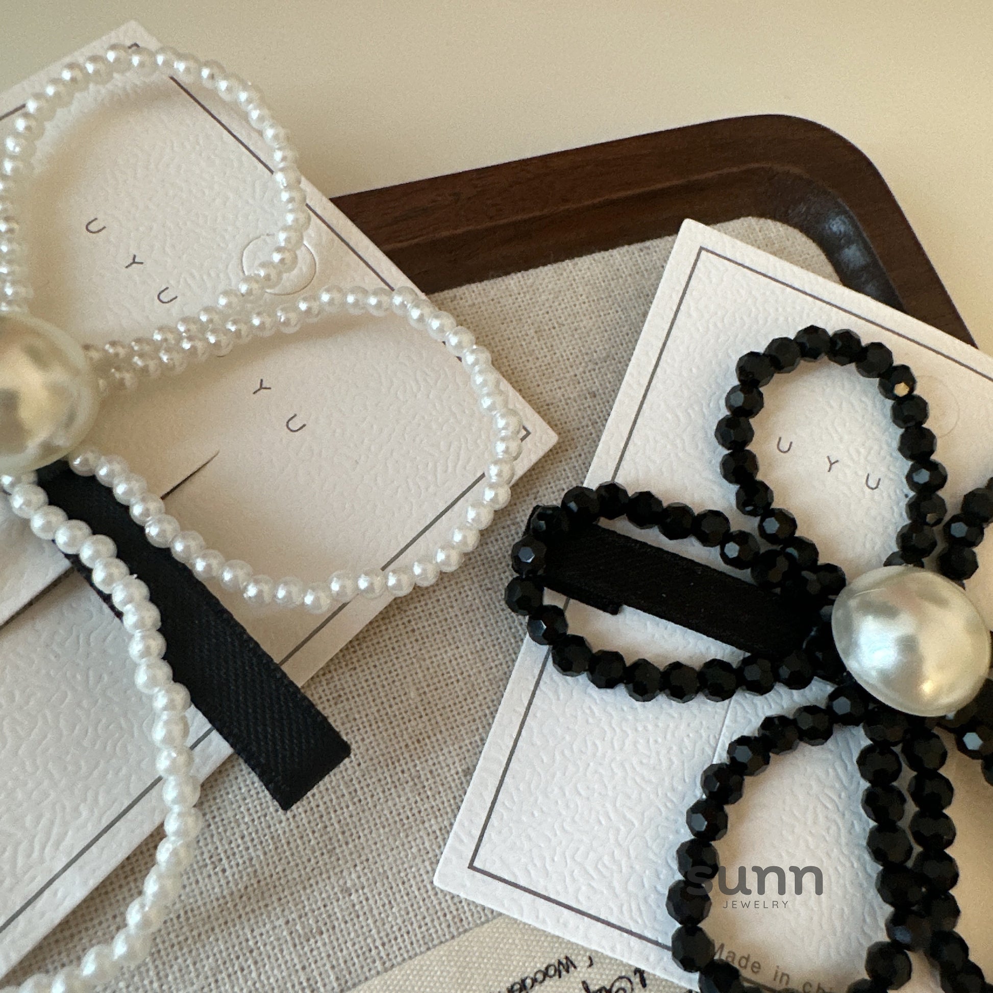Lailani Pearl Flower Hairpin [QG407LC6]