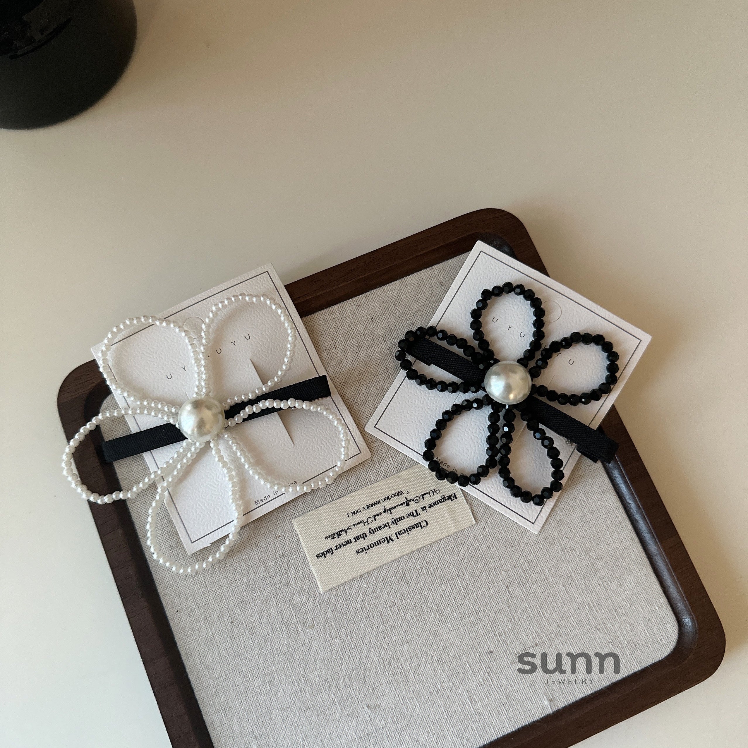 Lailani Pearl Flower Hairpin [OT2KBHW1]