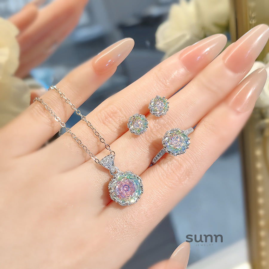 Lainee Octagonal Gemstone Jewelry Set [RVBJXCVA]