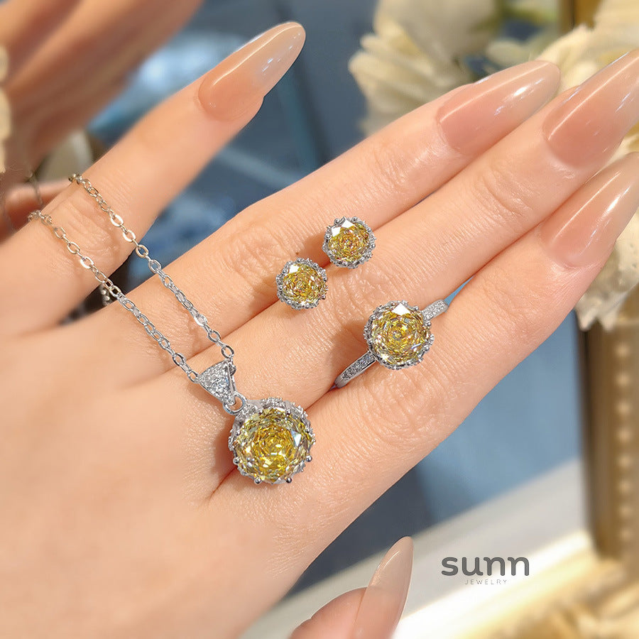 Lainee Octagonal Gemstone Jewelry Set [0Q71AC11]