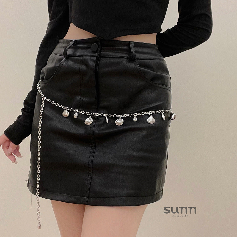 Lainee Shell Tassel Waist Chain [I67NRW9D]