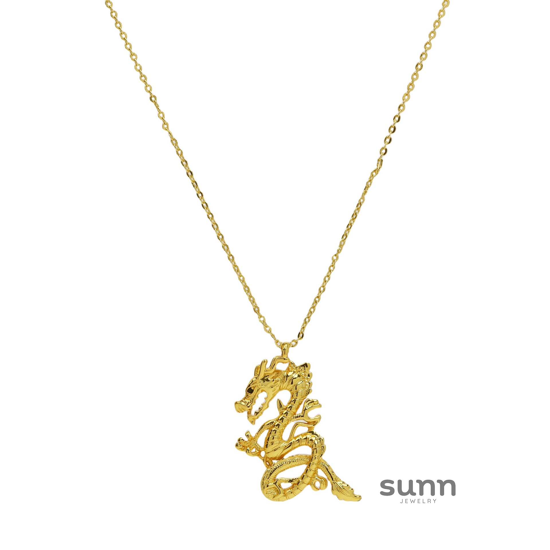 Lainey Dragon Zodiac Necklace [T64UXP2J]