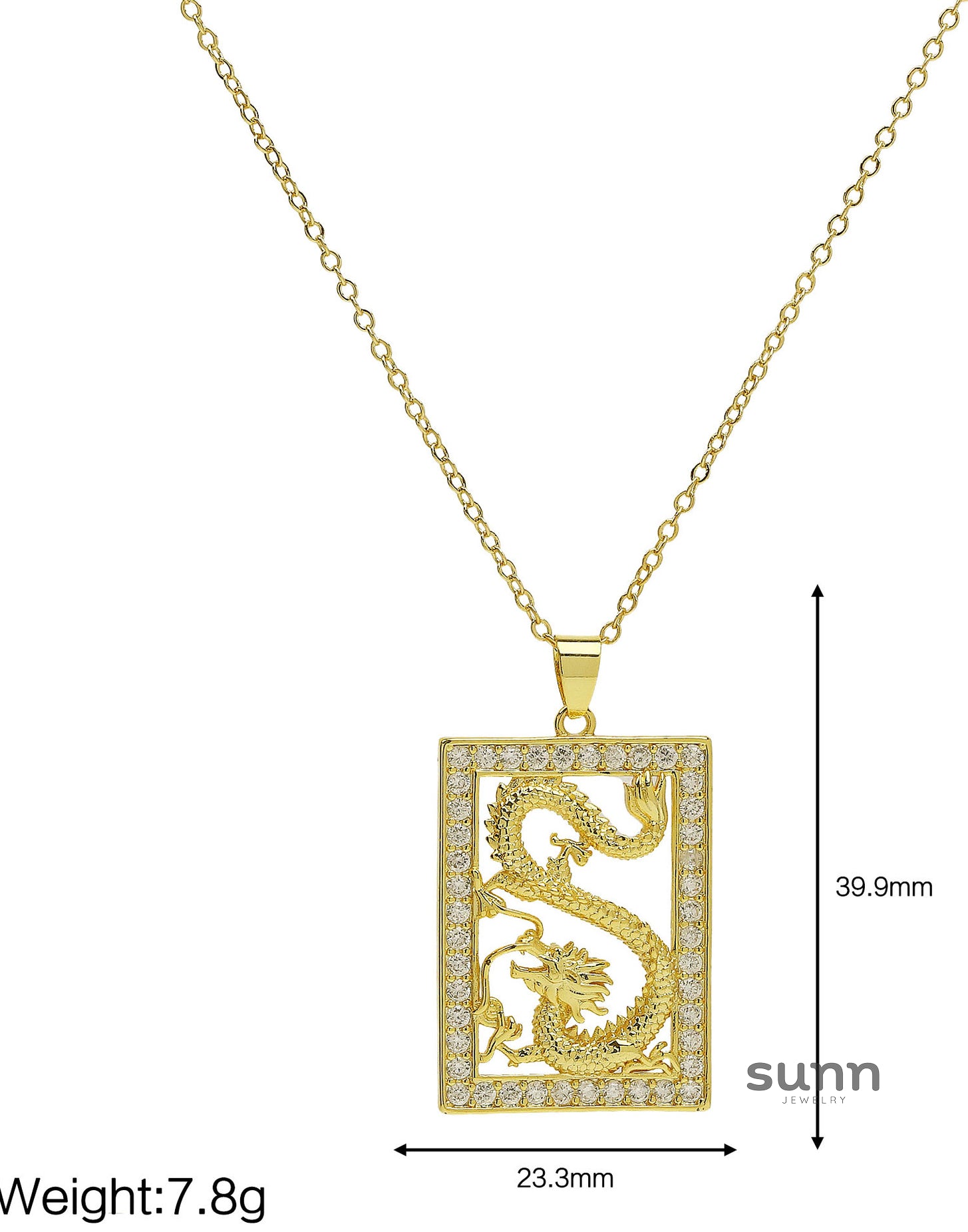 Lainey Dragon Zodiac Necklace [A2VE2J7Z]