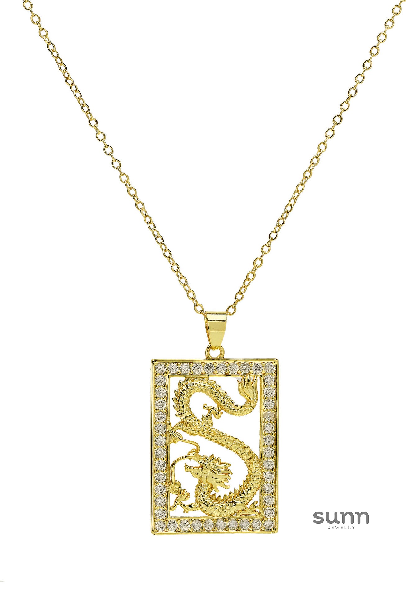 Lainey Dragon Zodiac Necklace [8CV9EKYK]