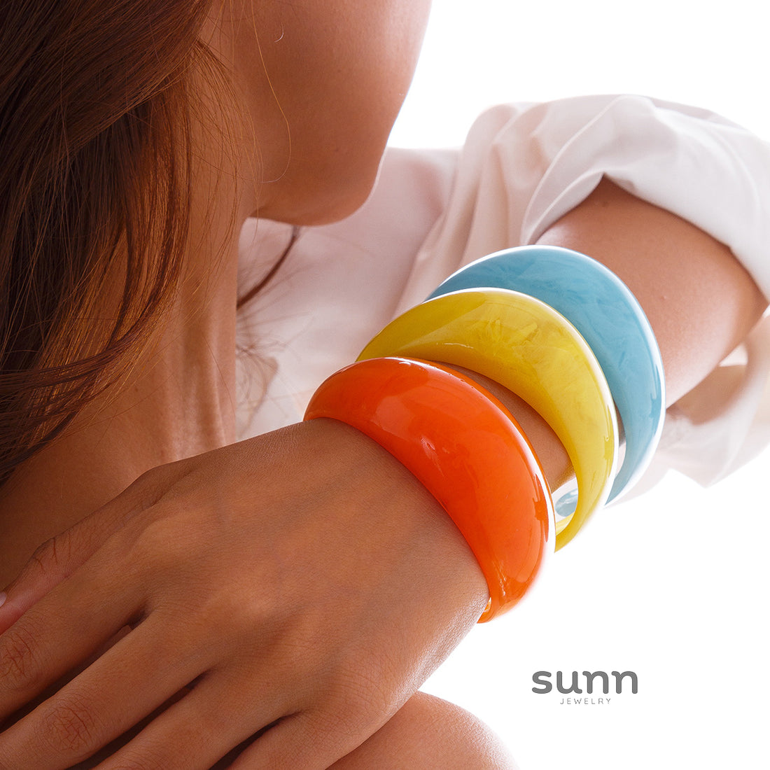 Lainie Curved Resin Bangle [MYZ7A0WO]
