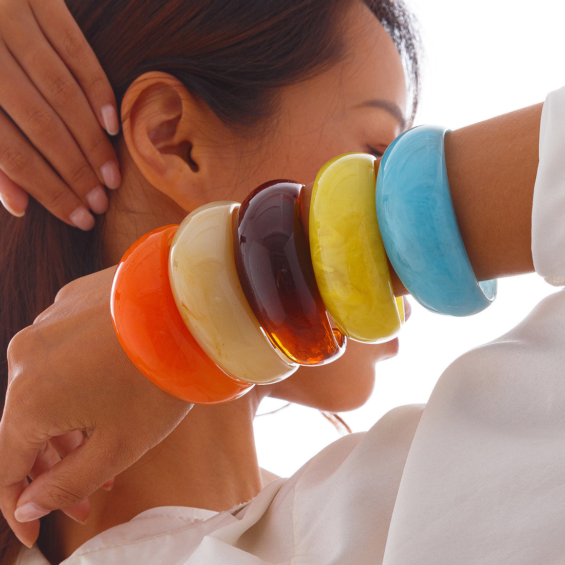 Lainie Curved Resin Bangle [MYZ7A0WO]