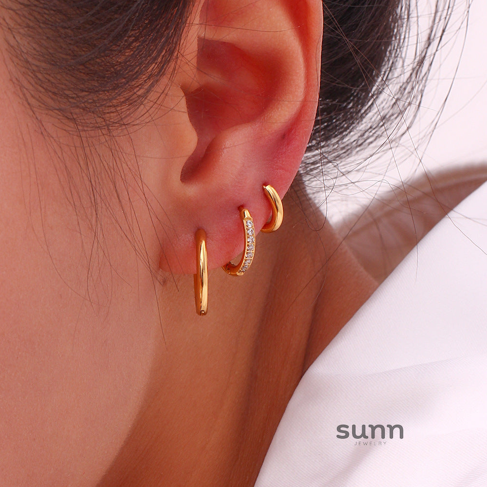 Laiyla Zircon Hoop Earrings [SYUXWMT2]