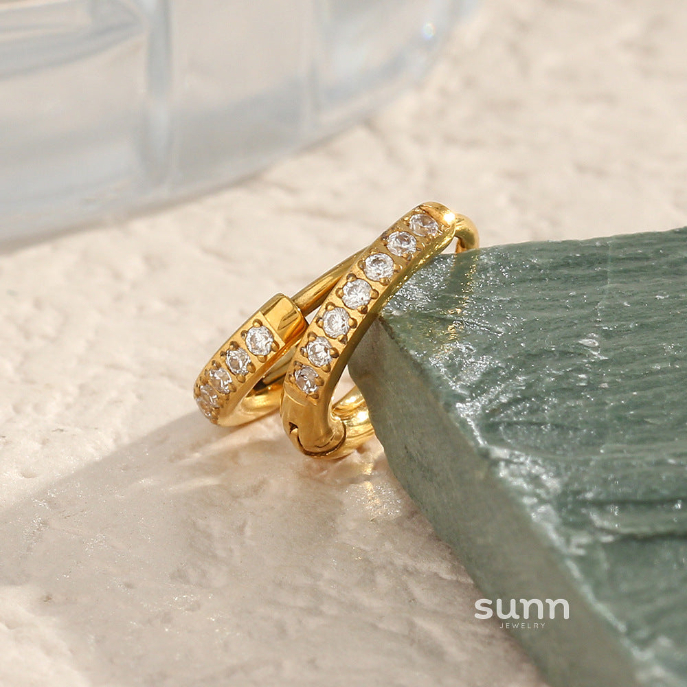 Laiyla Zircon Hoop Earrings [5ZEUL6KU]