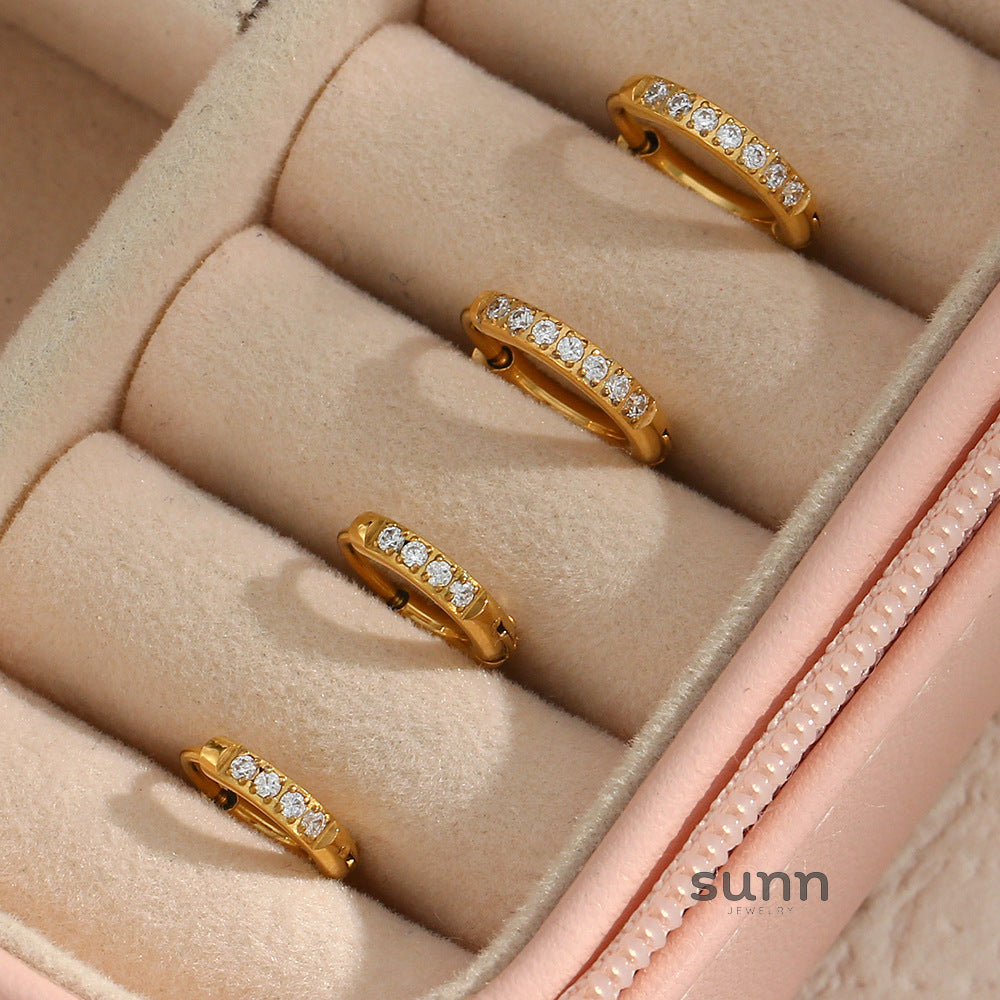 Laiyla Zircon Hoop Earrings [6RI2ZUZW]