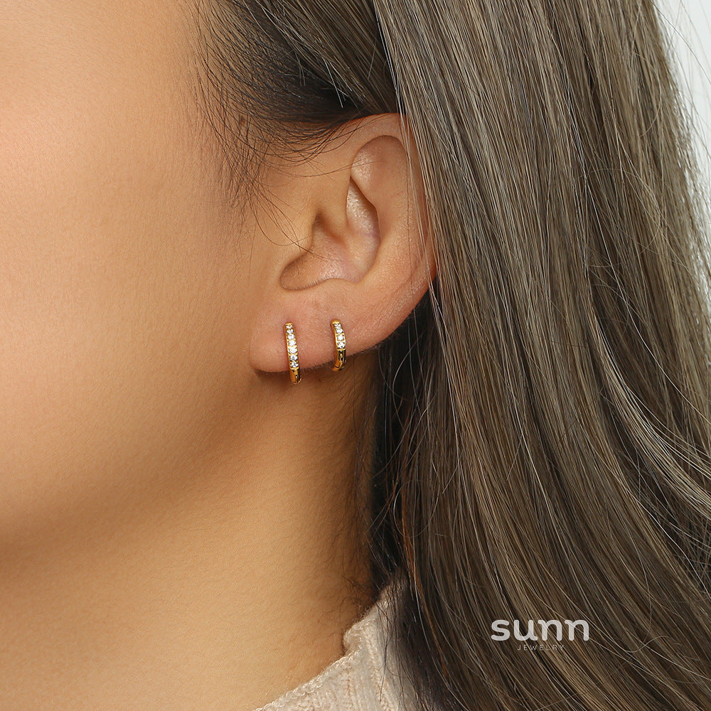 Laiyla Zircon Hoop Earrings [S6GIMDD2]
