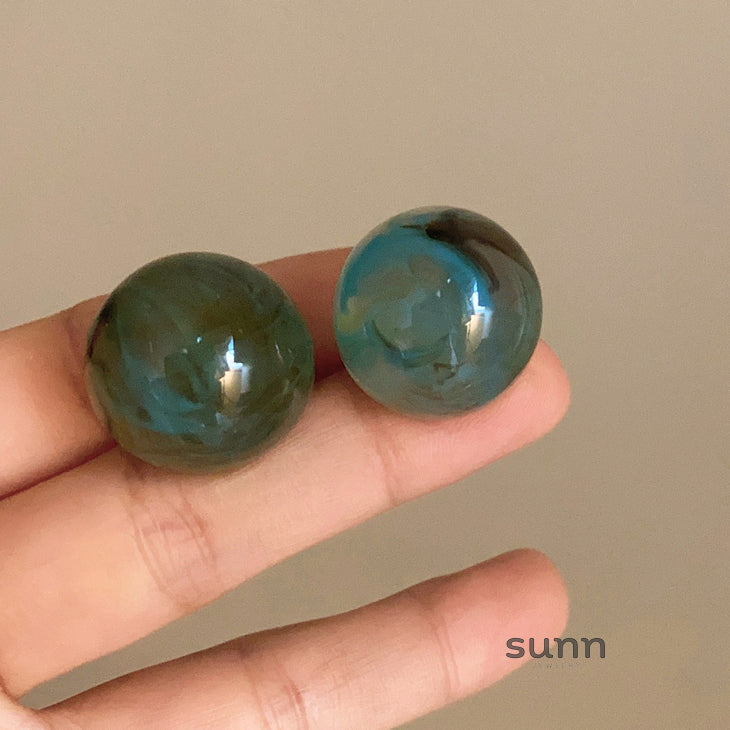 Lakelynn Ink Marbled Earrings [HW215W4N]
