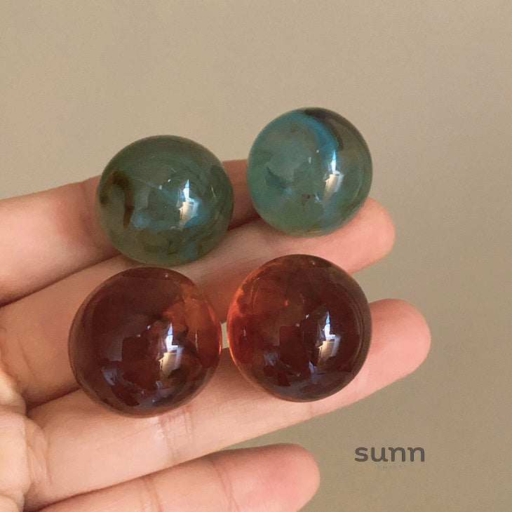 Lakelynn Ink Marbled Earrings [VHR60O2W]