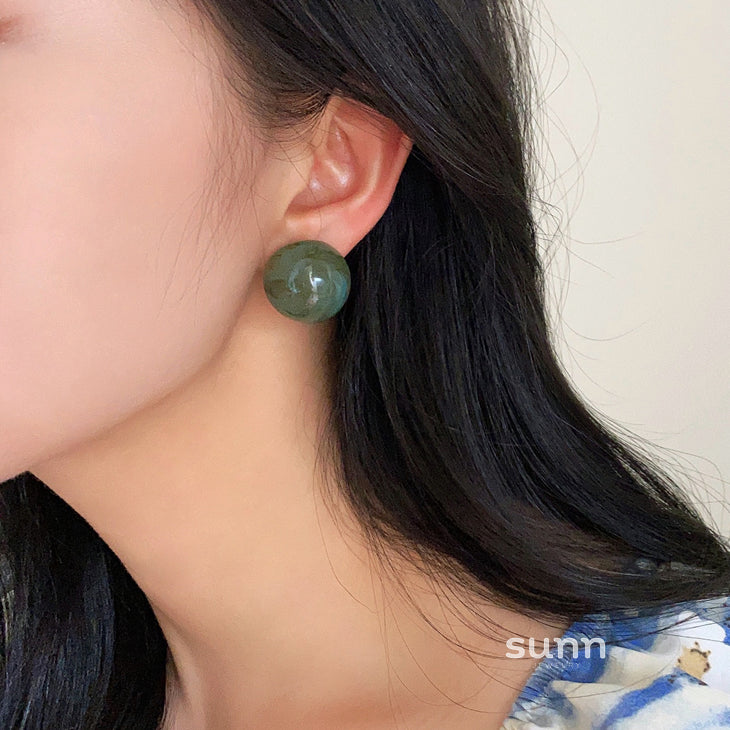 Lakelynn Ink Marbled Earrings [07I2A4K5]