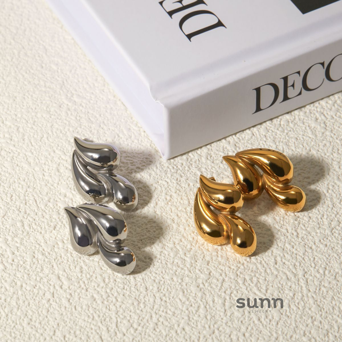 Lakshmi Molten Drop Earrings [O46RGCKR]