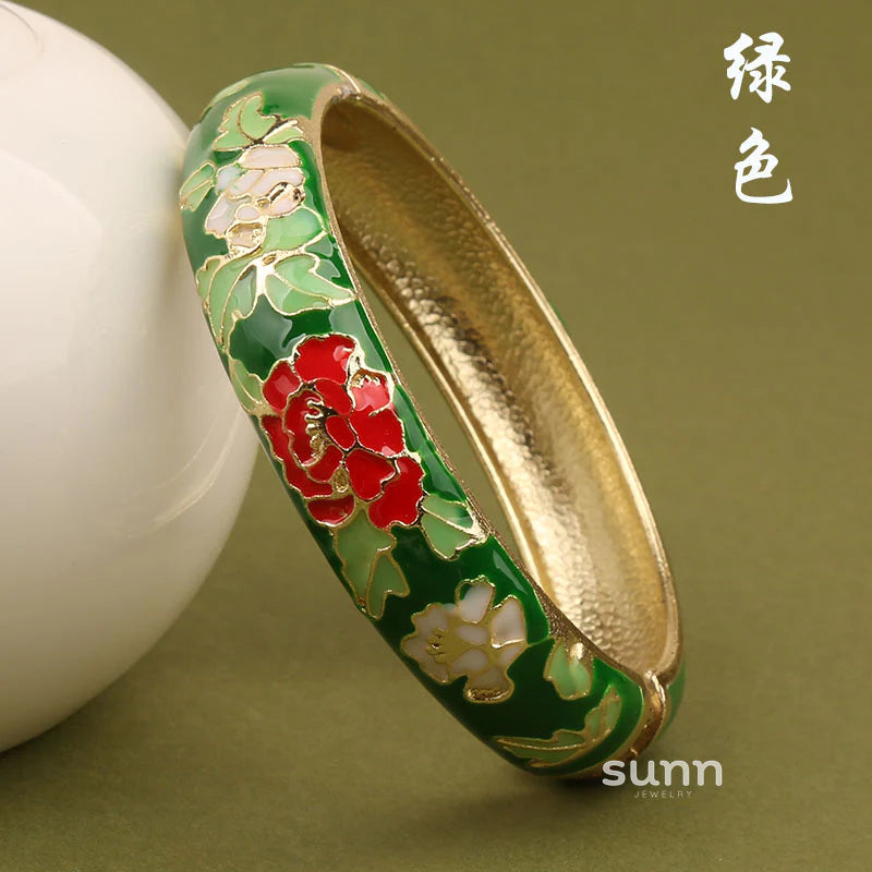 Lana Chinoiserie Floral Bangle