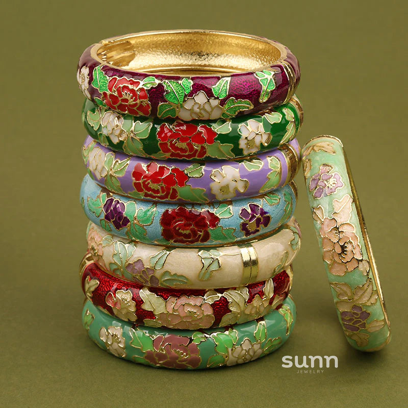 Lana Chinoiserie Floral Bangle