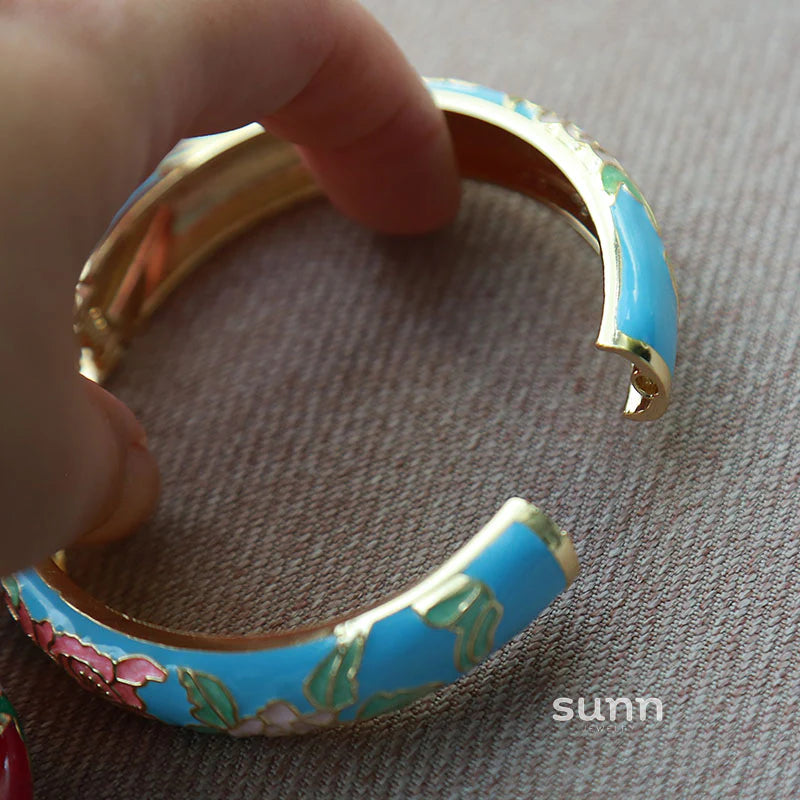 Lana Chinoiserie Floral Bangle