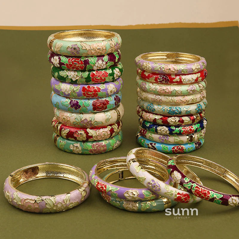 Lana Chinoiserie Floral Bangle