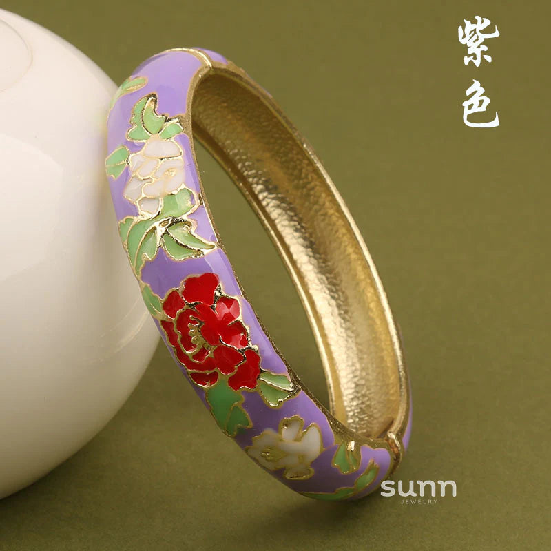 Lana Chinoiserie Floral Bangle