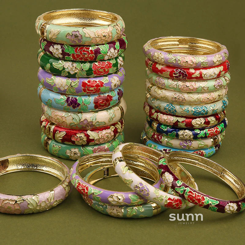 Lana Chinoiserie Floral Bangle