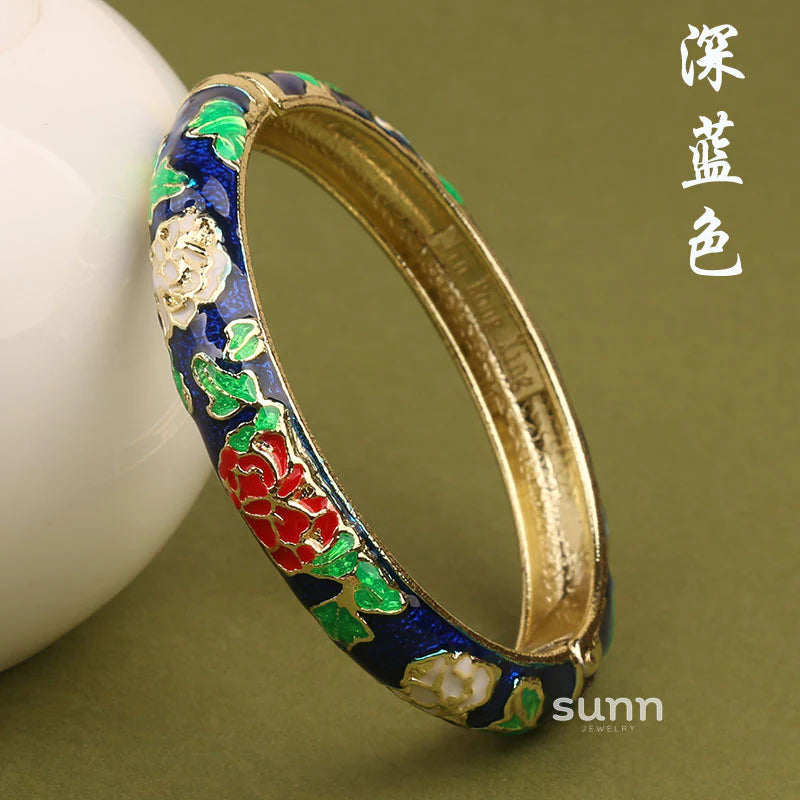 Lana Chinoiserie Floral Bangle