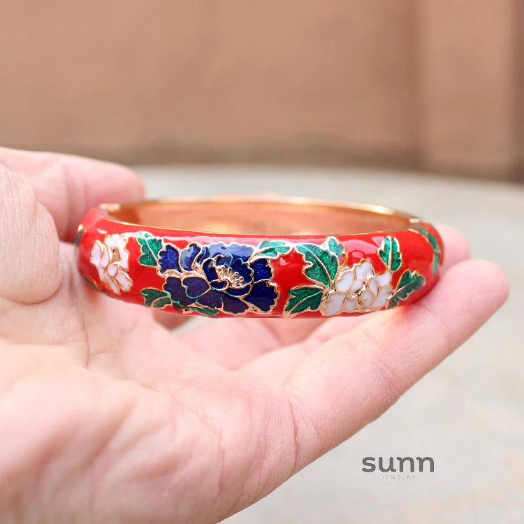Lana Chinoiserie Floral Bangle